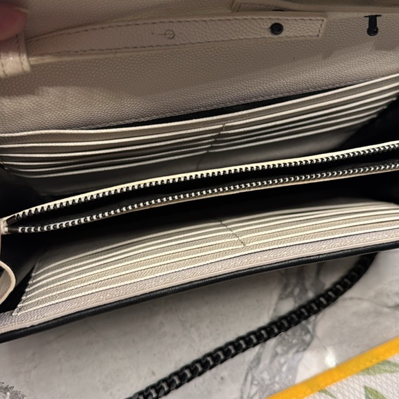 YSL classic monogram woc matalasse chevron leather - Picture 4 of 11